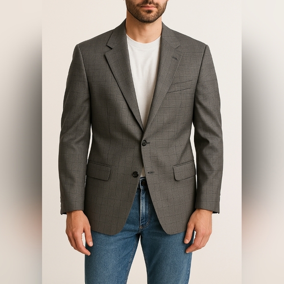 Michael Kors Stylish Gray Suit Jacket Blazer - Picture 2 of 10